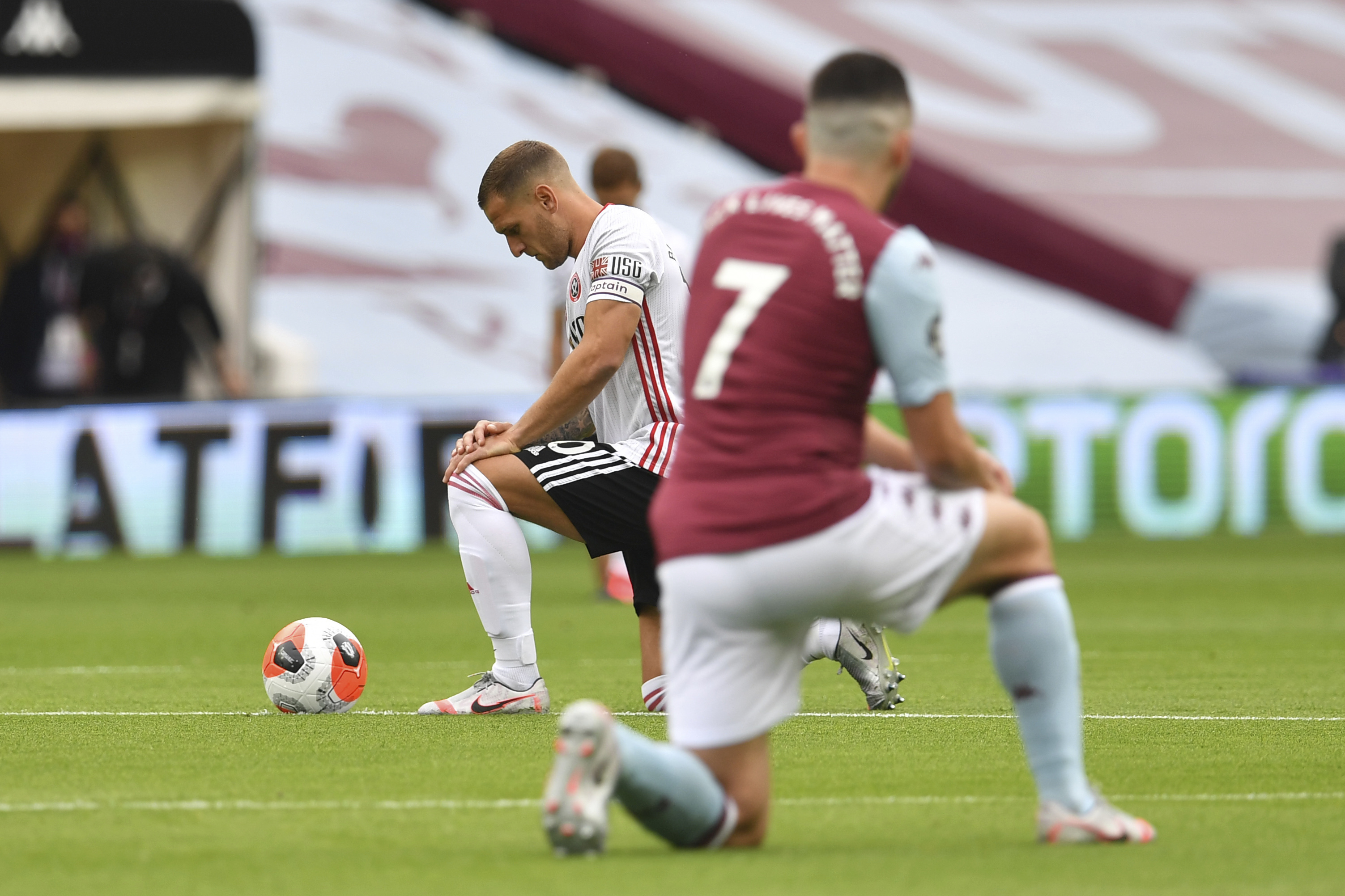 Aston Villa Sheffield United Players Take Knee To Start Premier League Match Bleacher Report Latest News Videos And Highlights Aston Villa Sheffield United Players Take Knee To Start Premier League Match Bleacher Report Latest News Videos And Highlights