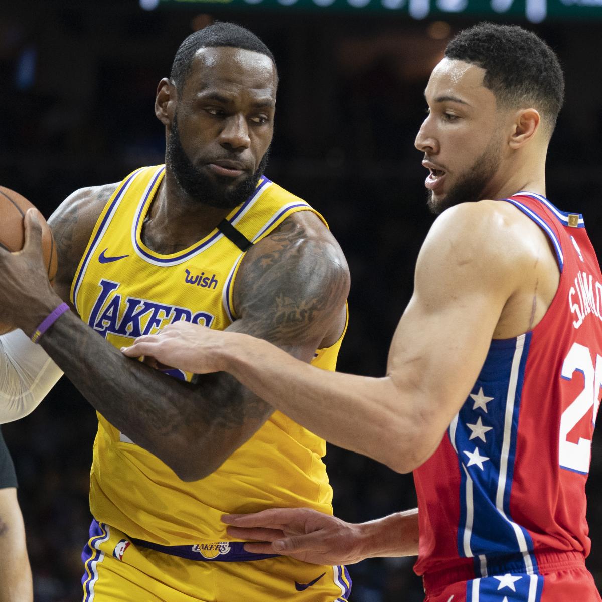 Lakers' LeBron James, 76ers' Ben Simmons Work out Together Ahead of NBA ...