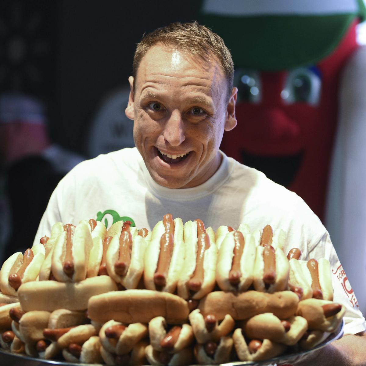 Joey Chestnut WorldRecord 77 Hot Dogs Is 'Doable' in Hot Dog Eating