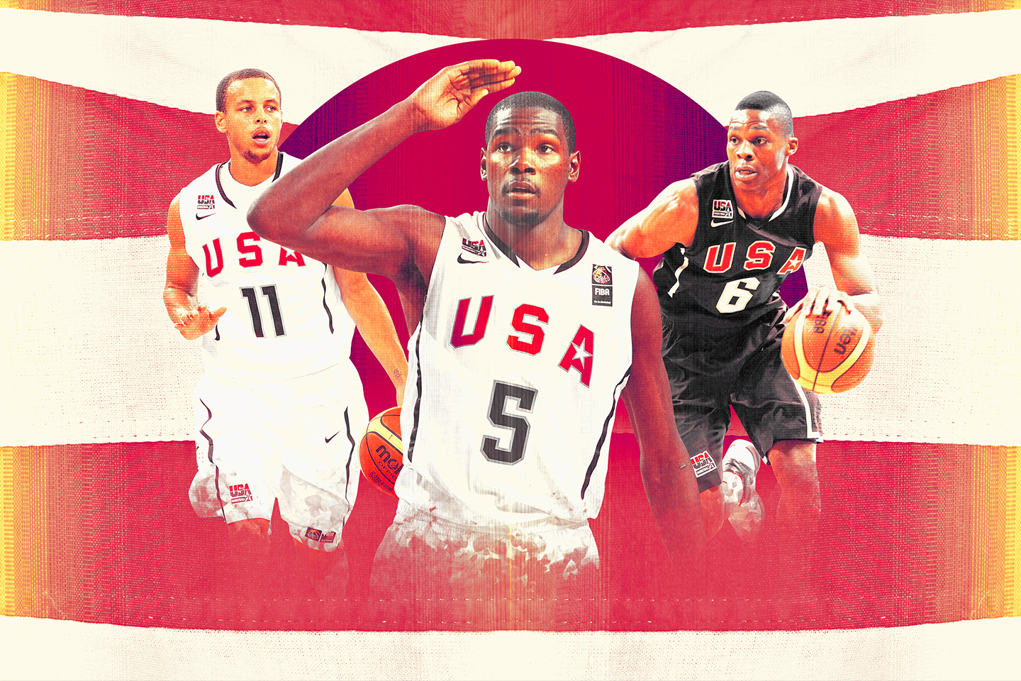 LeBron James Team USA Autographed FIBA Basketball - Upper Deck