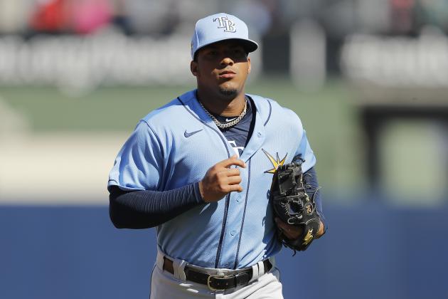 WEST PALM BEACH, FLORIDA - FEBRUARY 28:   Wander Franco #80 of the Tampa Bay Rays in action during a Grapefruit League spring training game against the Washington Nationals at FITTEAM Ballpark of The Palm Beaches on February 28, 2020 in West Palm Beach, Florida. (Photo by Michael Reaves/Getty Images)