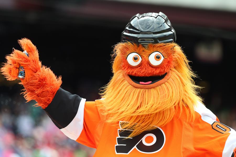 Adorable Baby Costume Channels Flyers Mascot Gritty