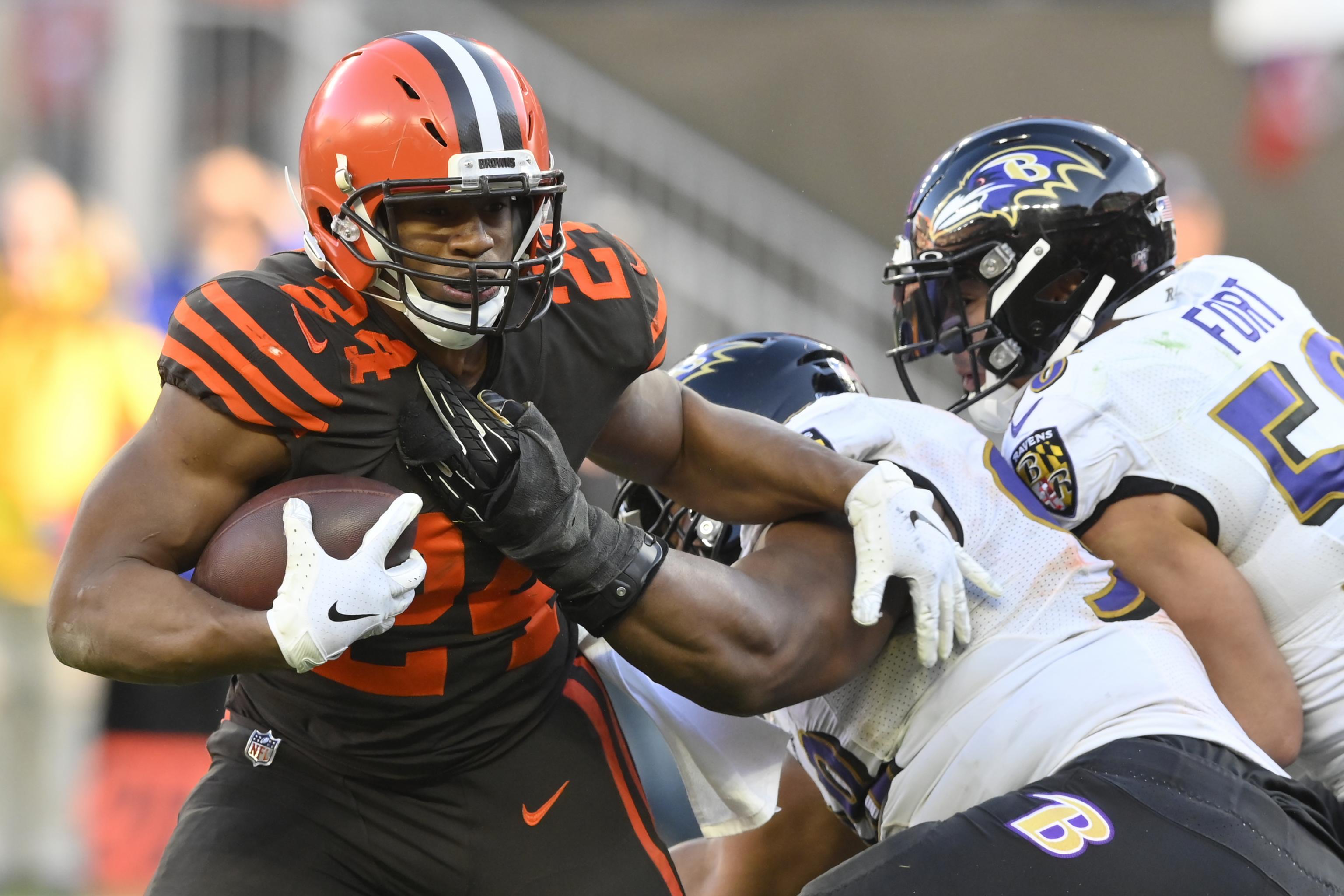 Nick Chubb earned a higher PFF grade than Saquon Barkley as rookie RBs