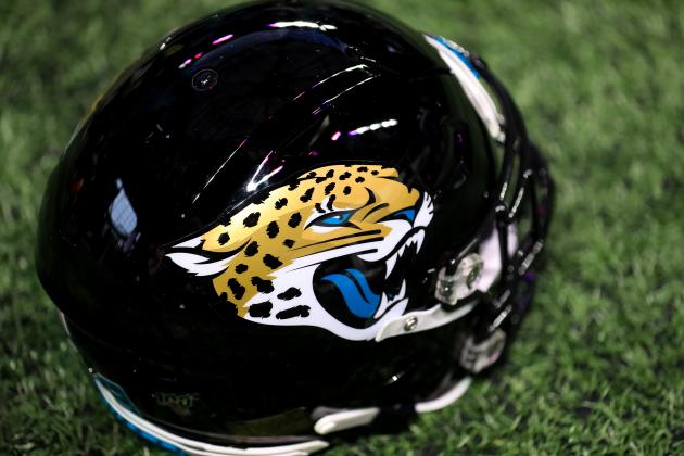 ATLANTA, GA - DECEMBER 22: A Jacksonville Jaguars helmet is seen during a game against the Atlanta Falcons at Mercedes-Benz Stadium on December 22, 2019 in Atlanta, Georgia. (Photo by Carmen Mandato/Getty Images)