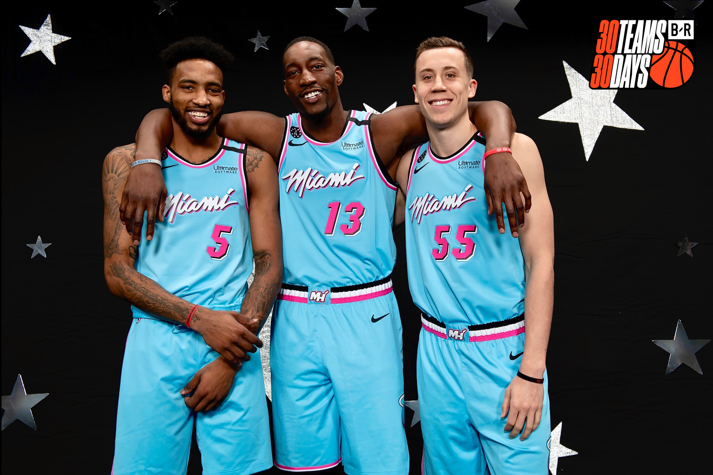 For their newest uniforms, the Miami Heat go Miami 'Vice