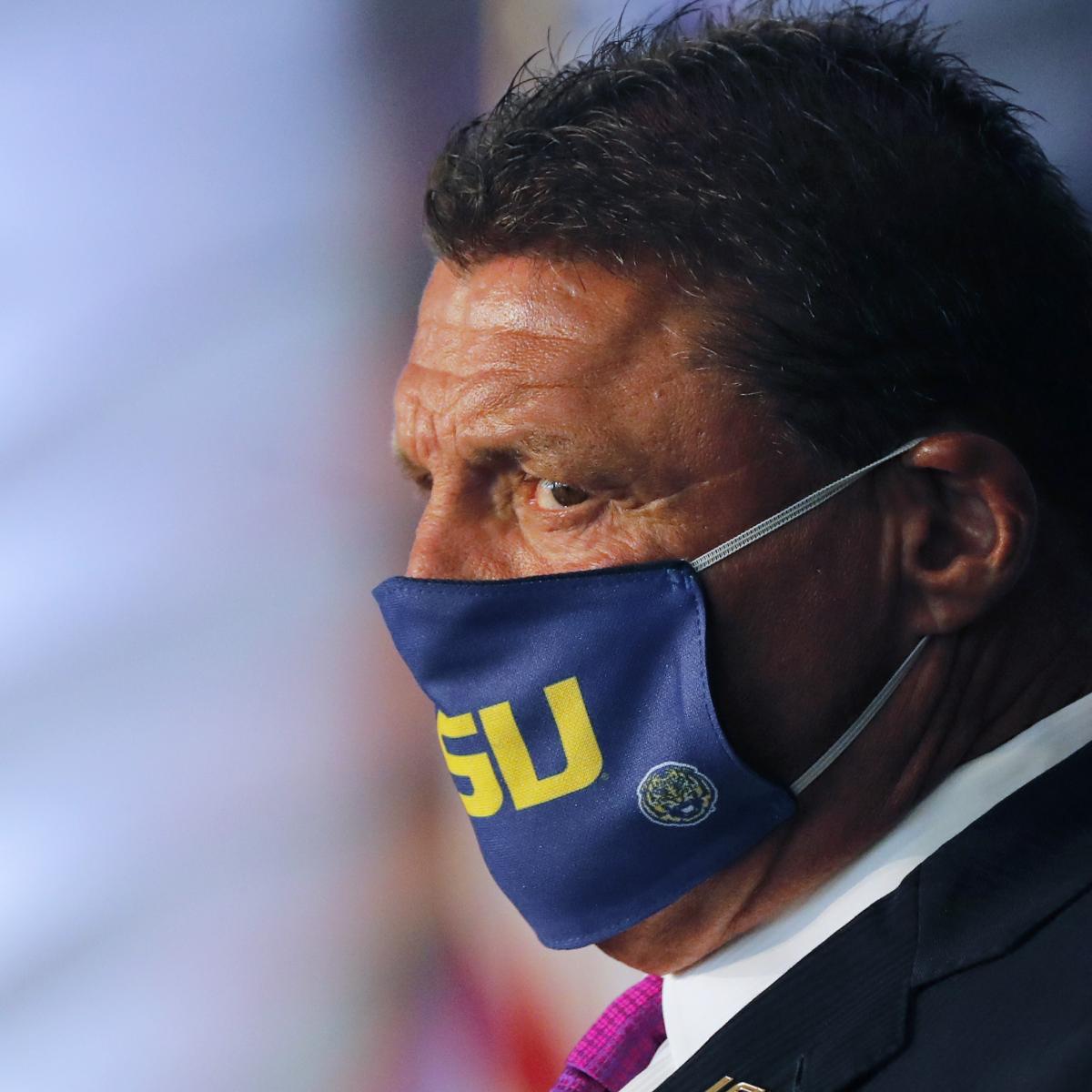 LSU's Ed Orgeron: 'Gut Feeling' Is There Will Be CFB Season Amid Pandemic thumbnail