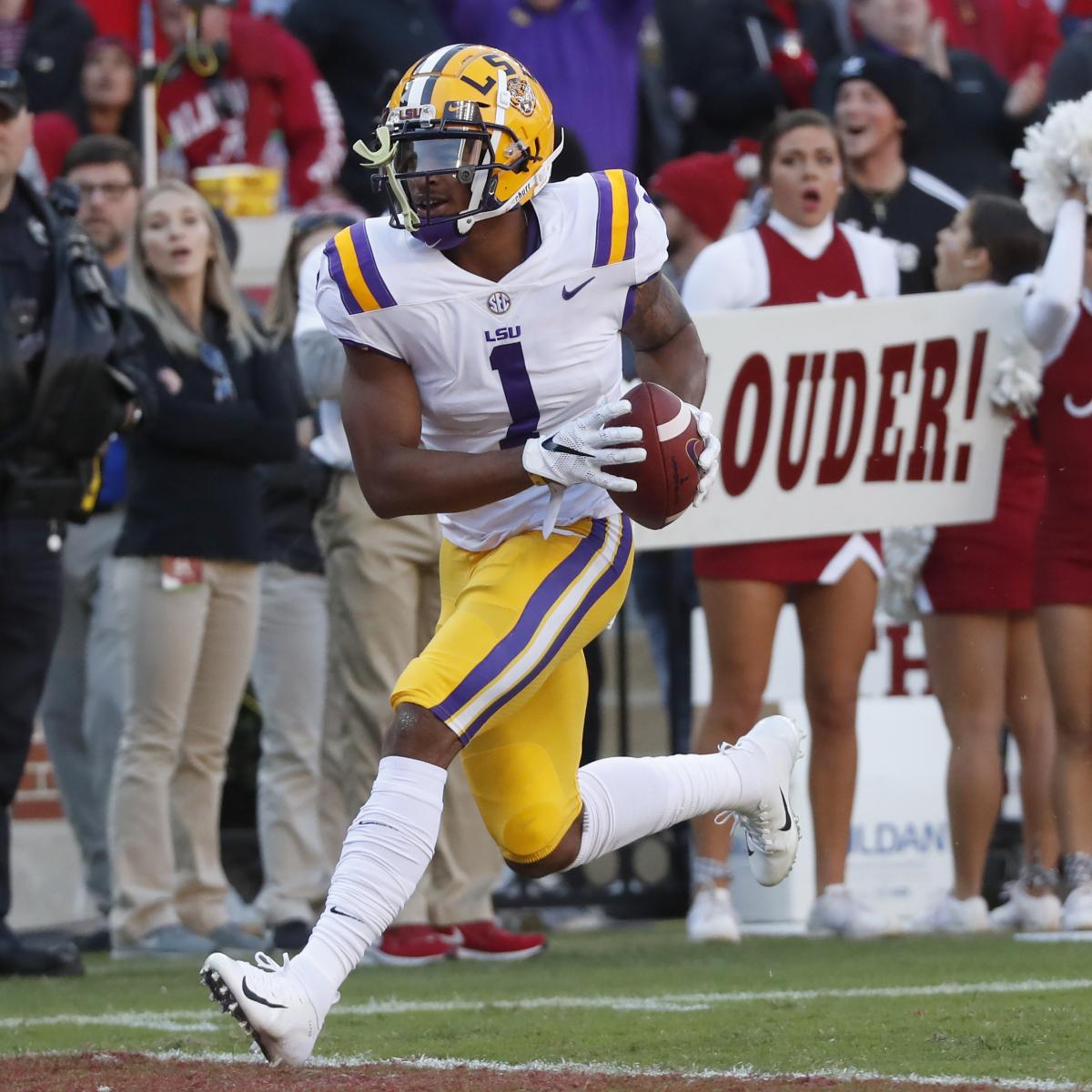 LSU WR Ja'Marr Chase Running 4.40 40 After Being Clocked at 4.66 in