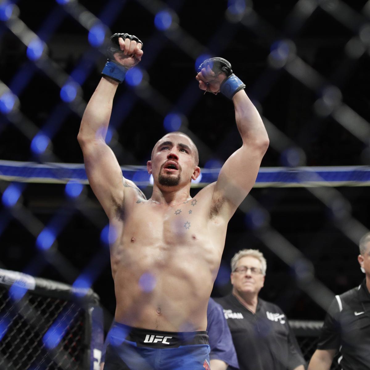 Ufc On Espn 14 Results Robert Whittaker Fabricio Werdum Headline Winners Bleacher Report Latest News Videos And Highlights