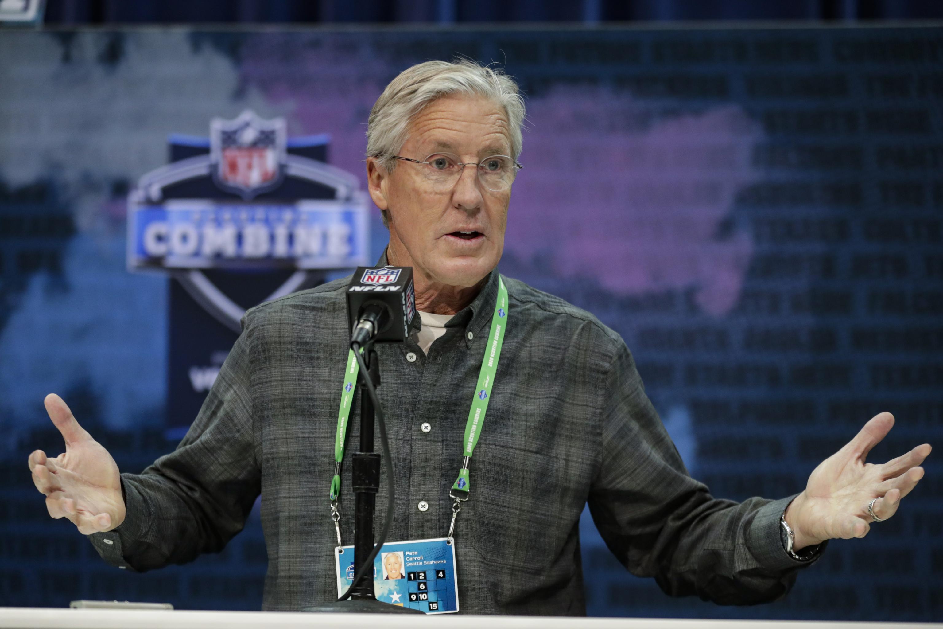 Seahawks coach Pete Carroll says 'I don't care' about SI.com story alleging  locker room rift