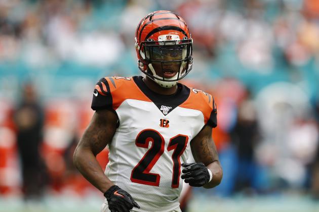 Cincinnati Bengals defensive back Darqueze Dennard (21) runs, during the second half at an NFL football game against the Miami Dolphins, Sunday, Dec. 22, 2019, in Miami Gardens, Fla. (AP Photo/Brynn Anderson)