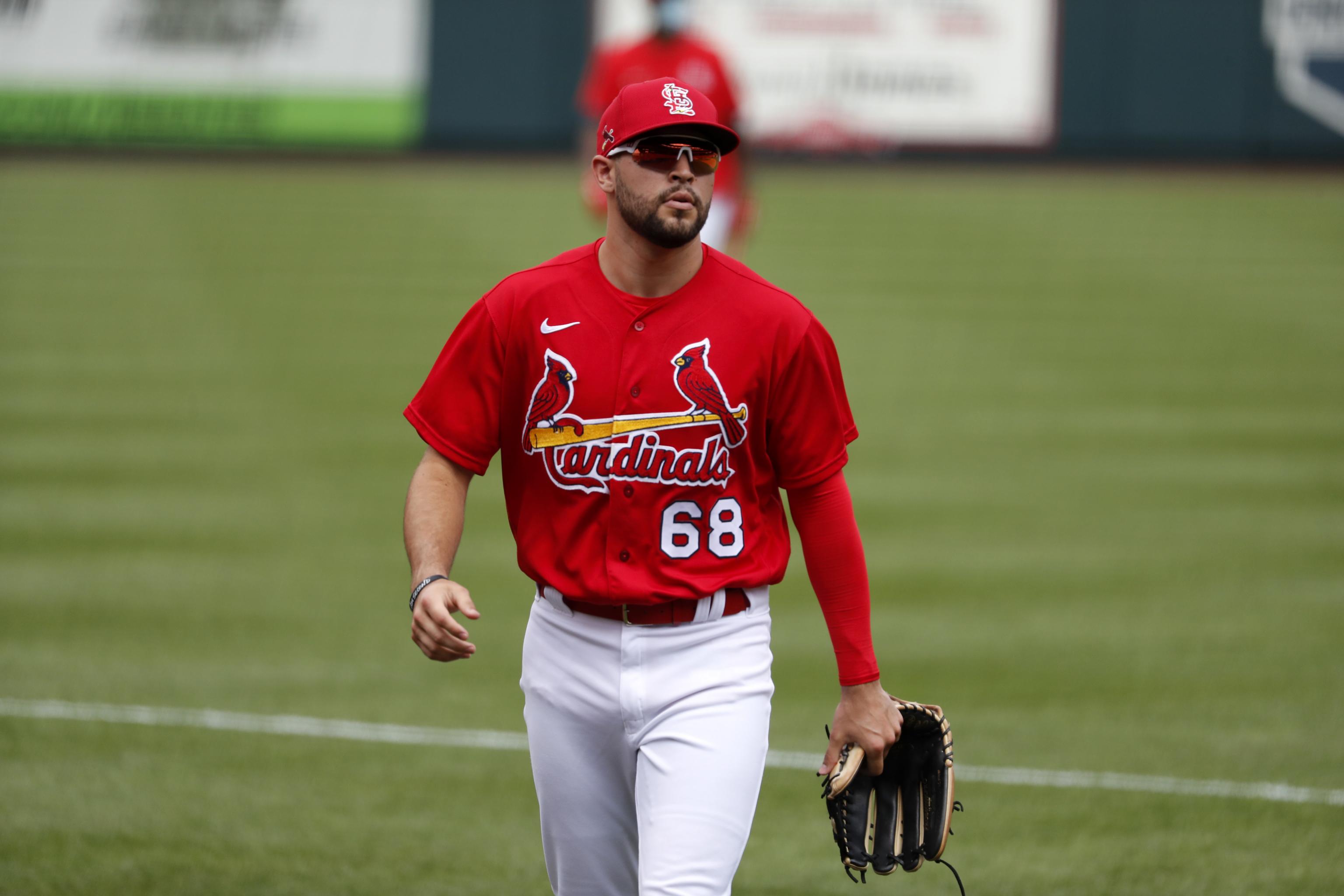 Photo: Cardinals Dylan Carlson Singles in Pittsburgh