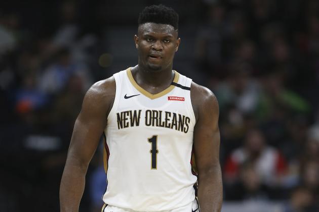 New Orleans Pelicans' Zion Williamson in the second half of an NBA basketball game against the Minnesota Timberwolves, Sunday, March 8, 2020, in Minneapolis. The Pelicans won 120-107. (AP Photo/Stacy Bengs)