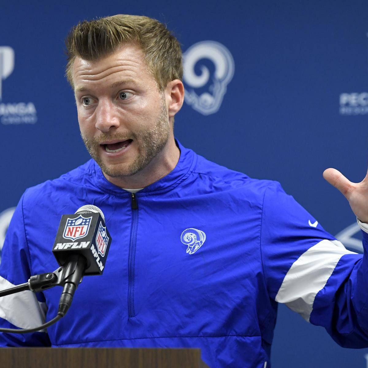 Report Rams Sean Mcvay Was Approached To Join Espn Monday Night Football Booth News Scores
