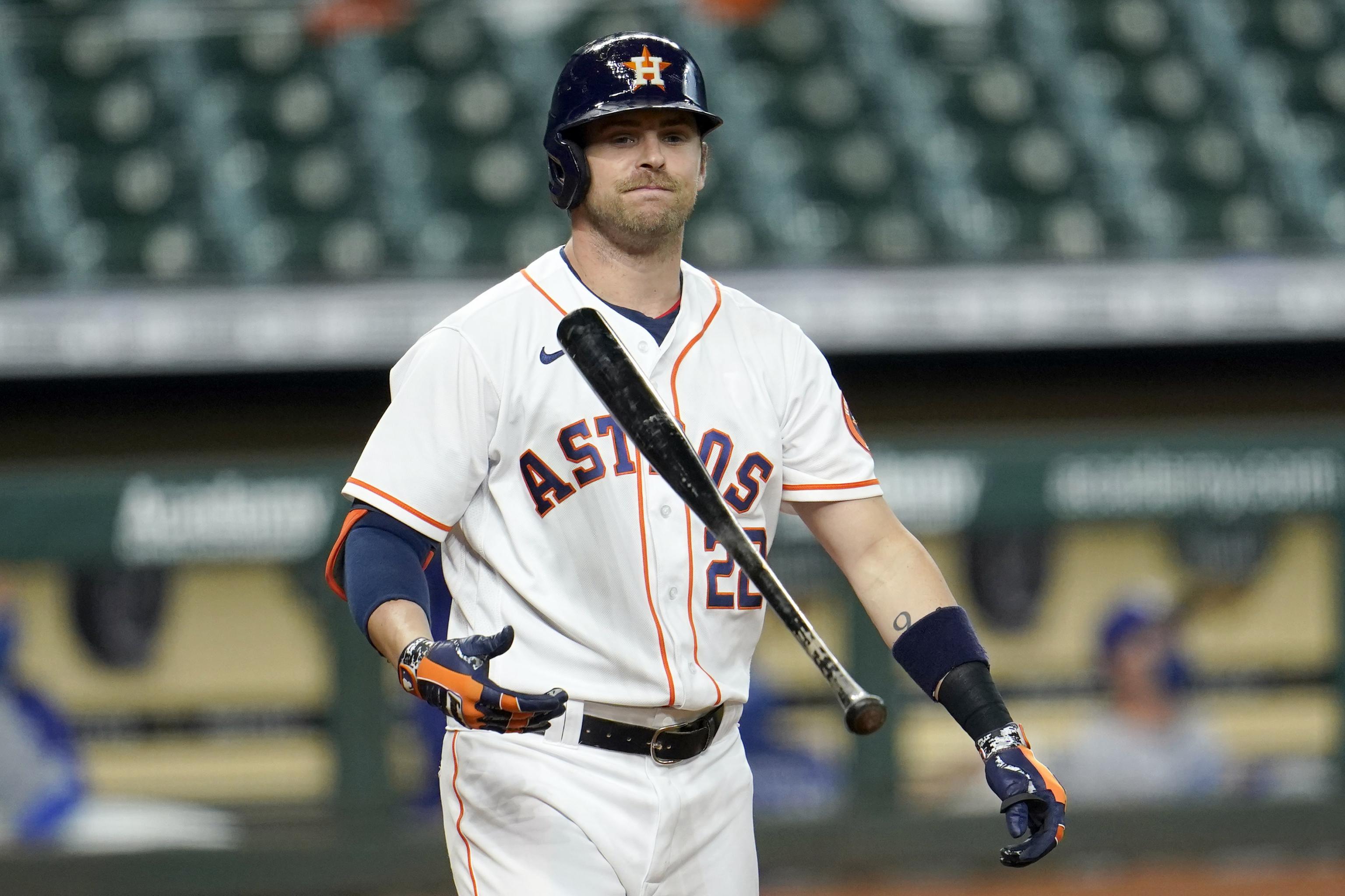 Josh Reddick Exits Astros vs. Angels with Elbow Injury Listed as