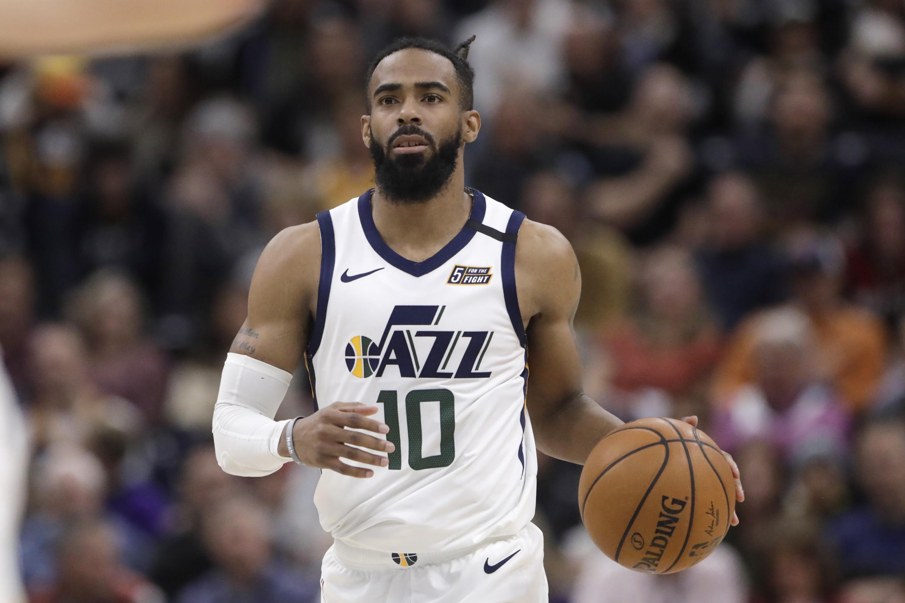 Jazz's Mike Conley Returns to NBA Campus Following Birth of Son Elijah