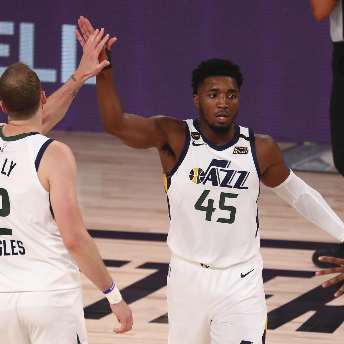 Donovan Mitchell Pours in 30 as Jazz Rout Nuggets to Even Series 1-1 ...