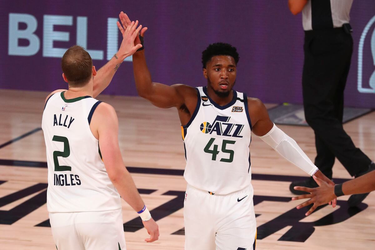 Donovan Mitchell Pours in 30 as Jazz Rout Nuggets to Even ...