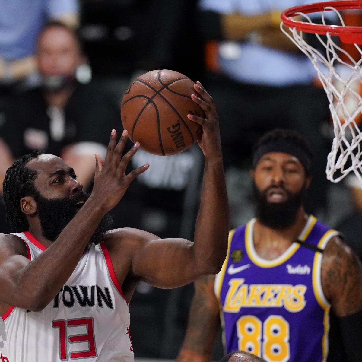 James Harden Drops 36 as Rockets Beat LeBron James, Lakers in Game 1 thumbnail