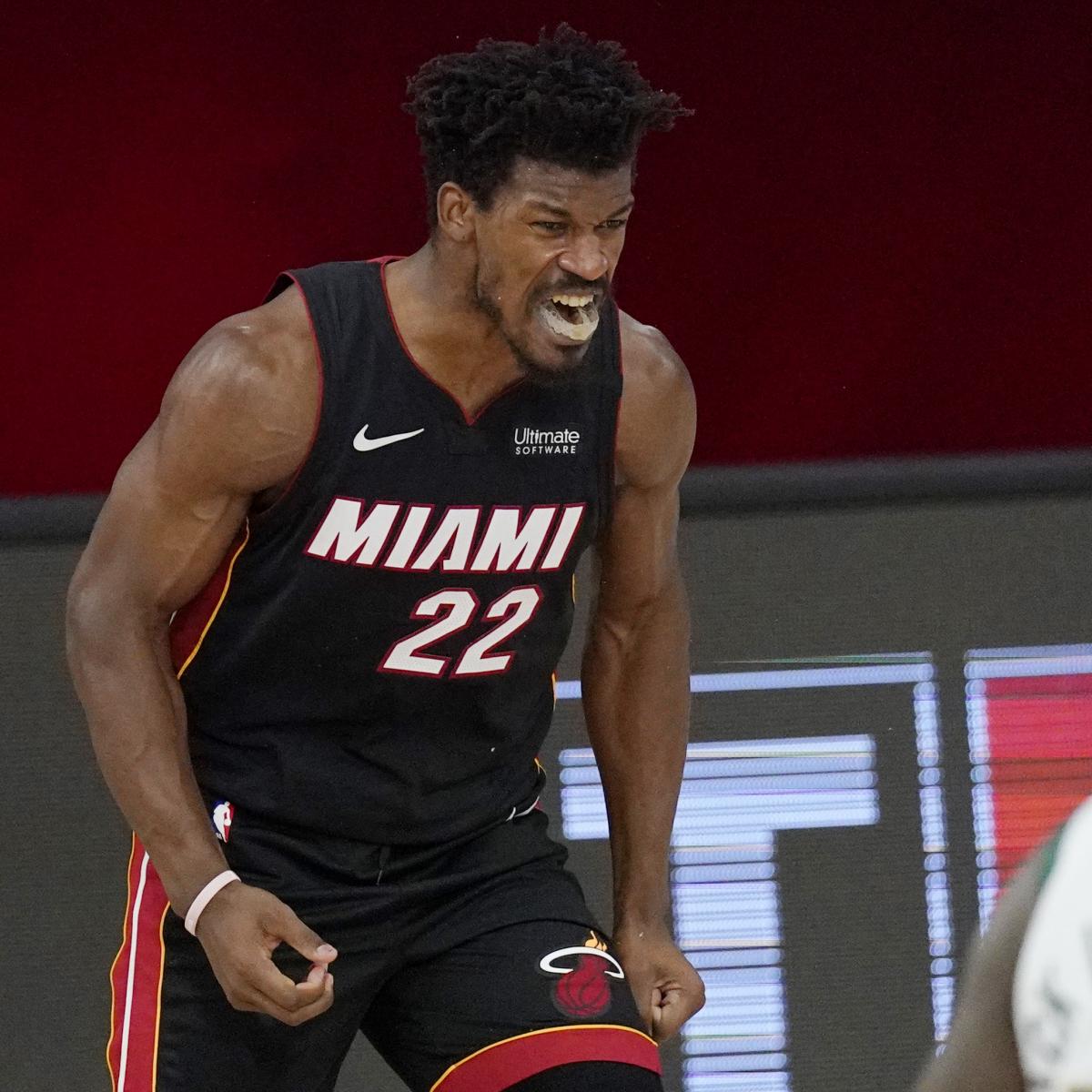 Jimmy Butler Heat Relaxed A Little Bit After Giannis Left Game 4 With Injury Bleacher Report Latest News Videos And Highlights