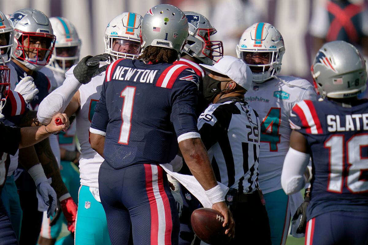 Patriots' Cam Newton: Dolphins Players Tried to Take My Chain at End of Game | Bleacher Report ...