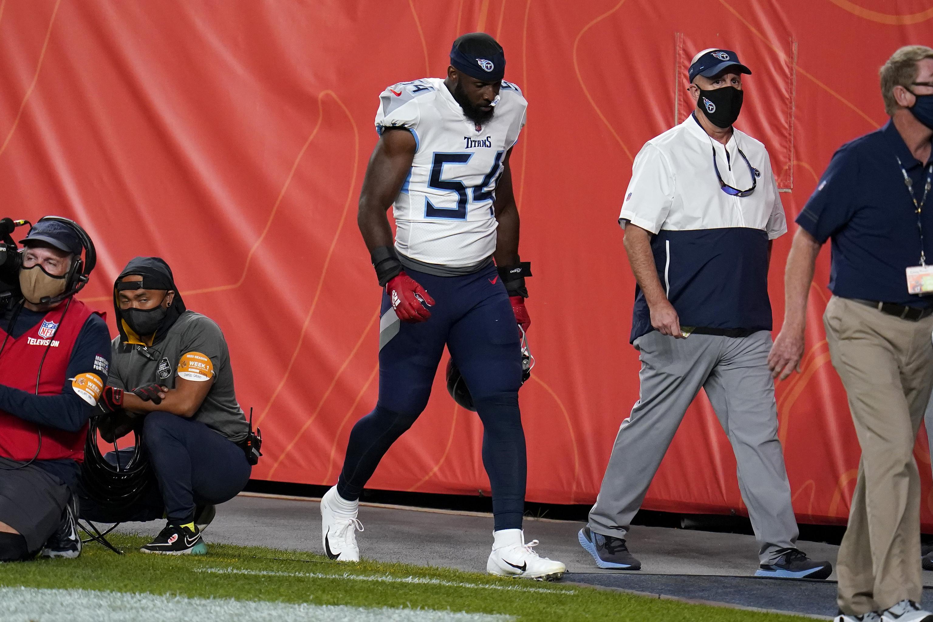 Titans' Rashaan Evans ejected from game vs. Broncos for throwing punch at  Jake Butt