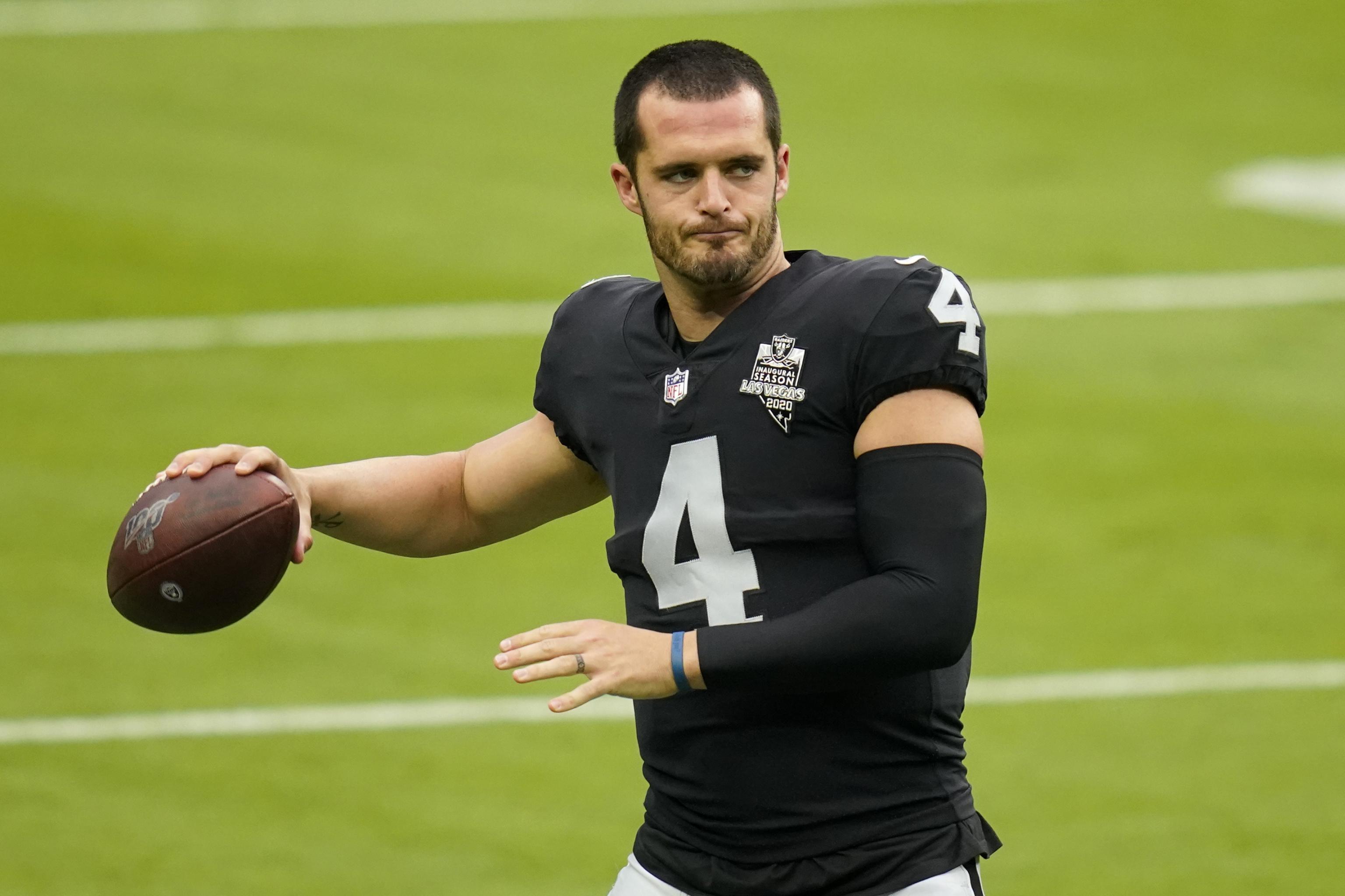 Jon Gruden wants Derek Carr to keep his wife's name out of his mouth