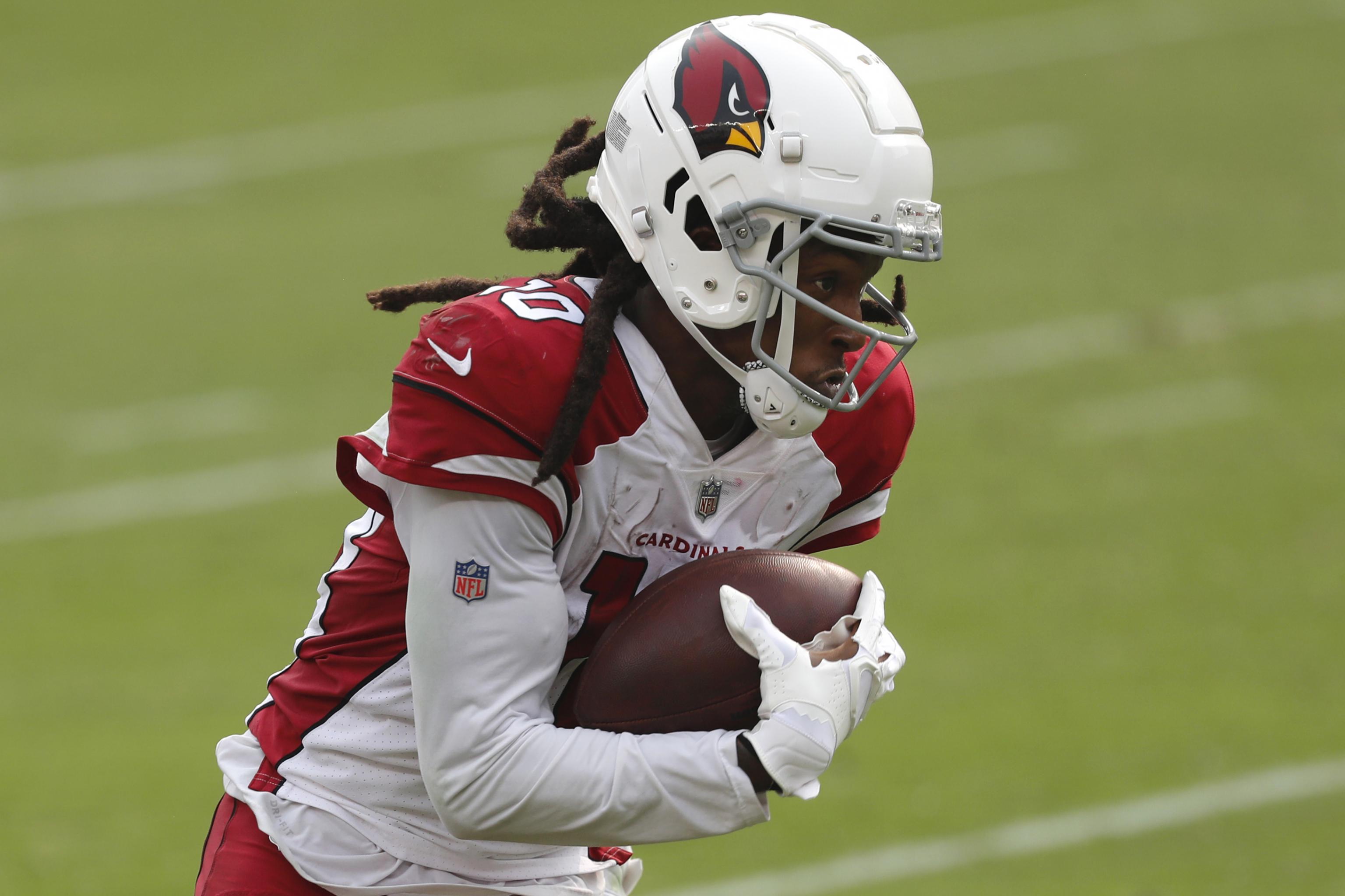 Arizona Cardinals Kyler Murray And Deandre Hopkins - Deandre Hopkins Talks 14 Catch Cardinals Debut Kyler Murray Chemistry More Bleacher Report Latest News Videos And Highlights