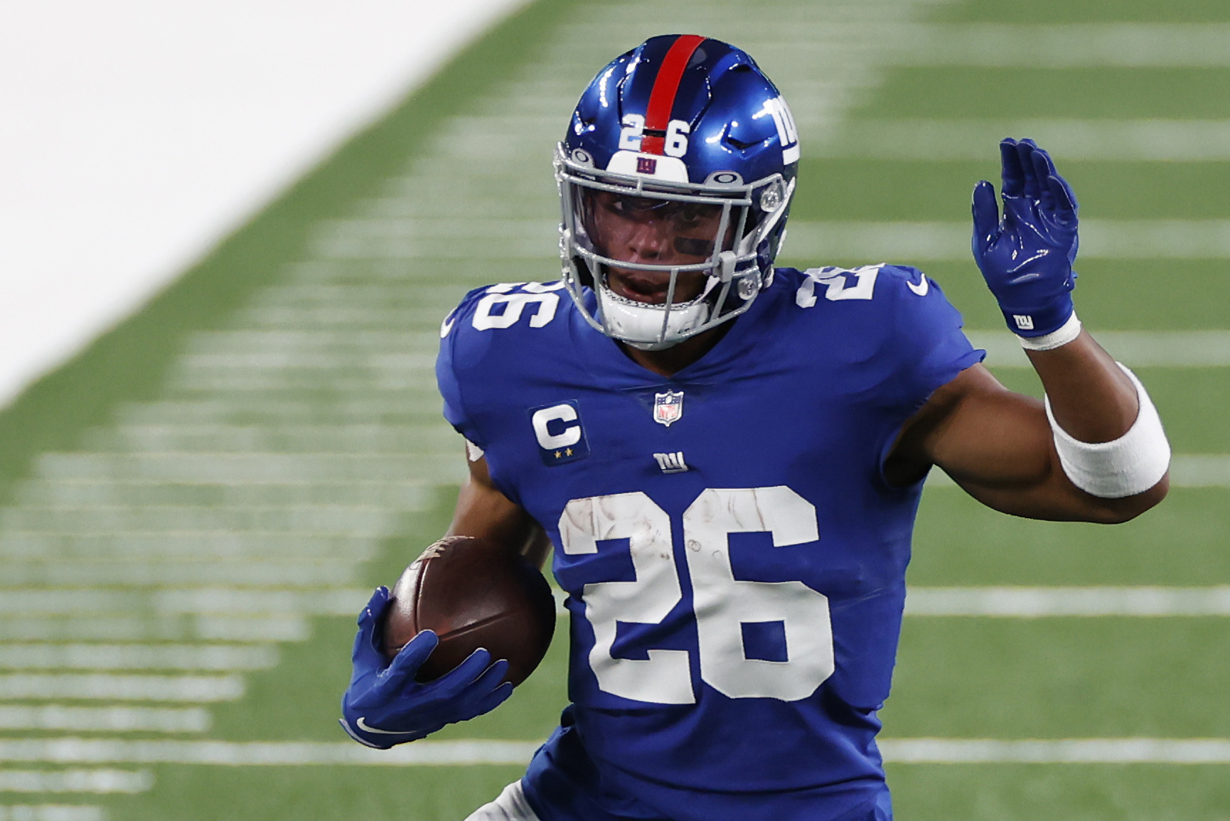 Giants icon Tiki Barber reacts to Saquon Barkley news