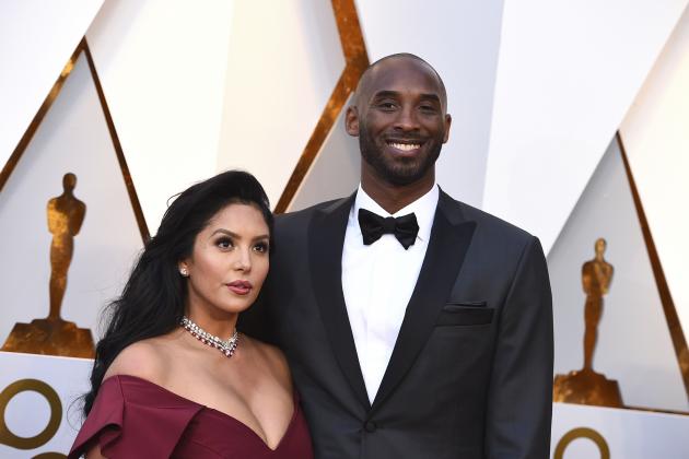 Kobe Bryant, right, and Vanessa Laine Bryant arrives at the Oscars on Sunday, March 4, 2018, at the Dolby Theatre in Los Angeles. (Photo by Jordan Strauss/Invision/AP)