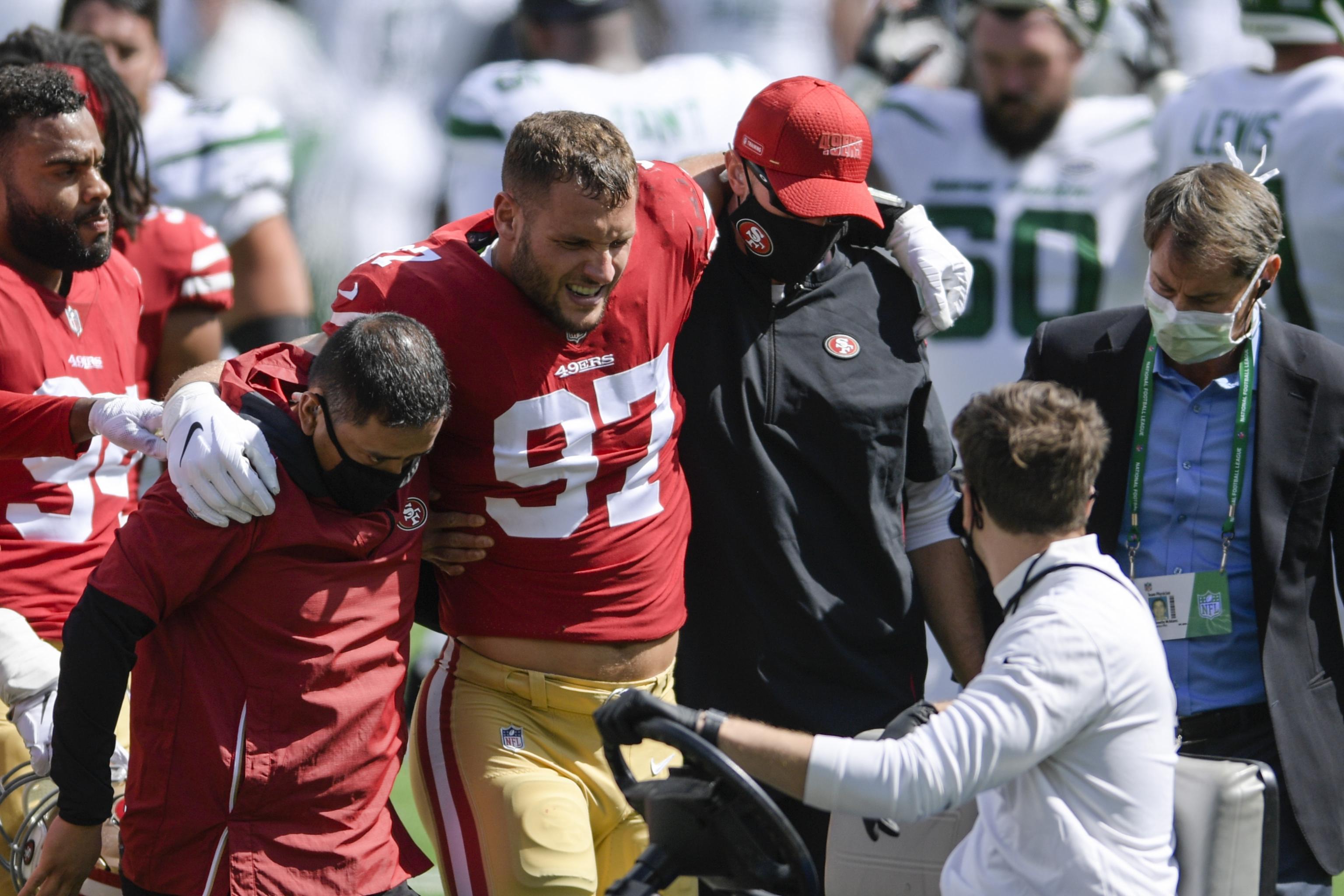 49ers lineman suffers season-ending injury