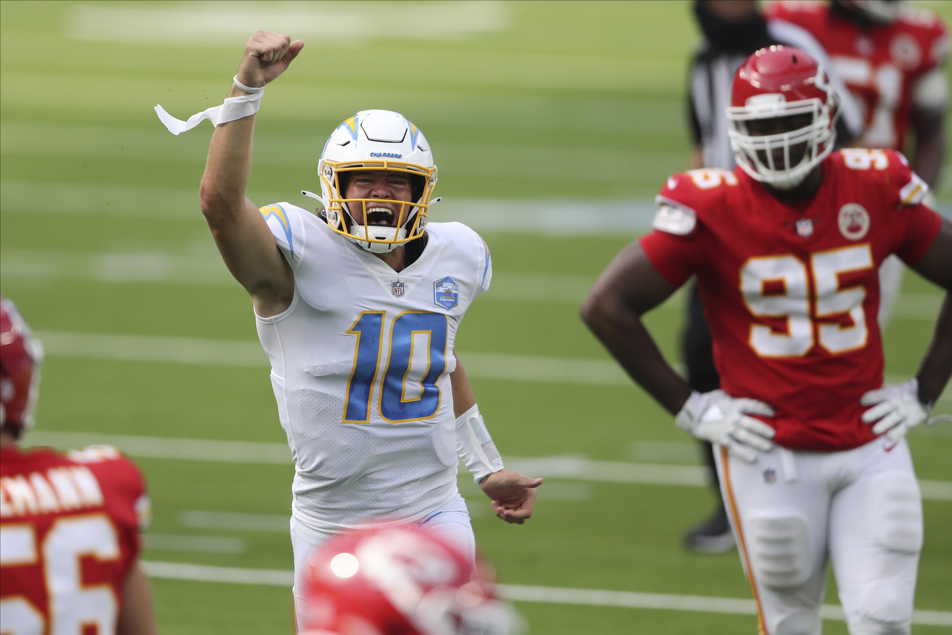 Newly crowned starter Chargers starter Justin Herbert takes on