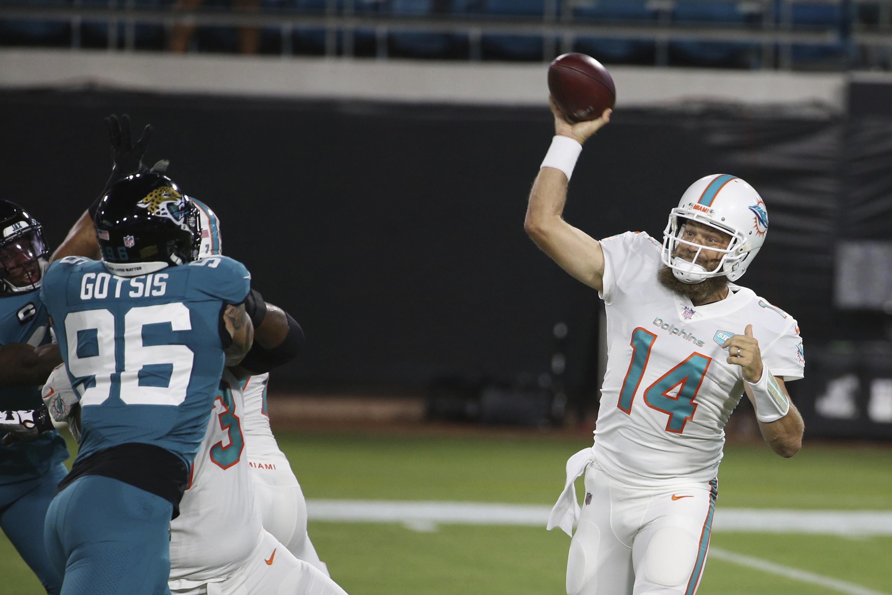 Ryan Fitzpatrick Sets NFL Record as Dolphins Defeat Jaguars on Thursday  Night Football