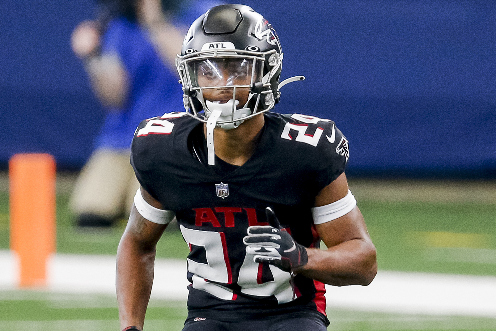 Atlanta Falcons - A.J. Terrell with his first interception