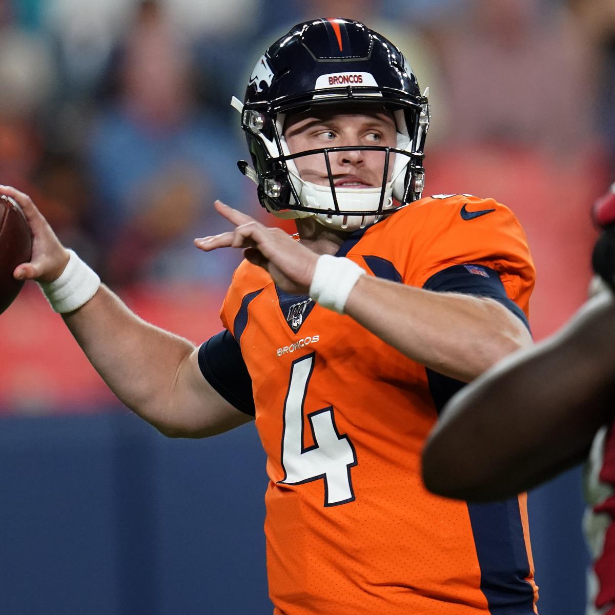 Brett Rypien to Start for Broncos vs. Jets in Place of Injured Drew