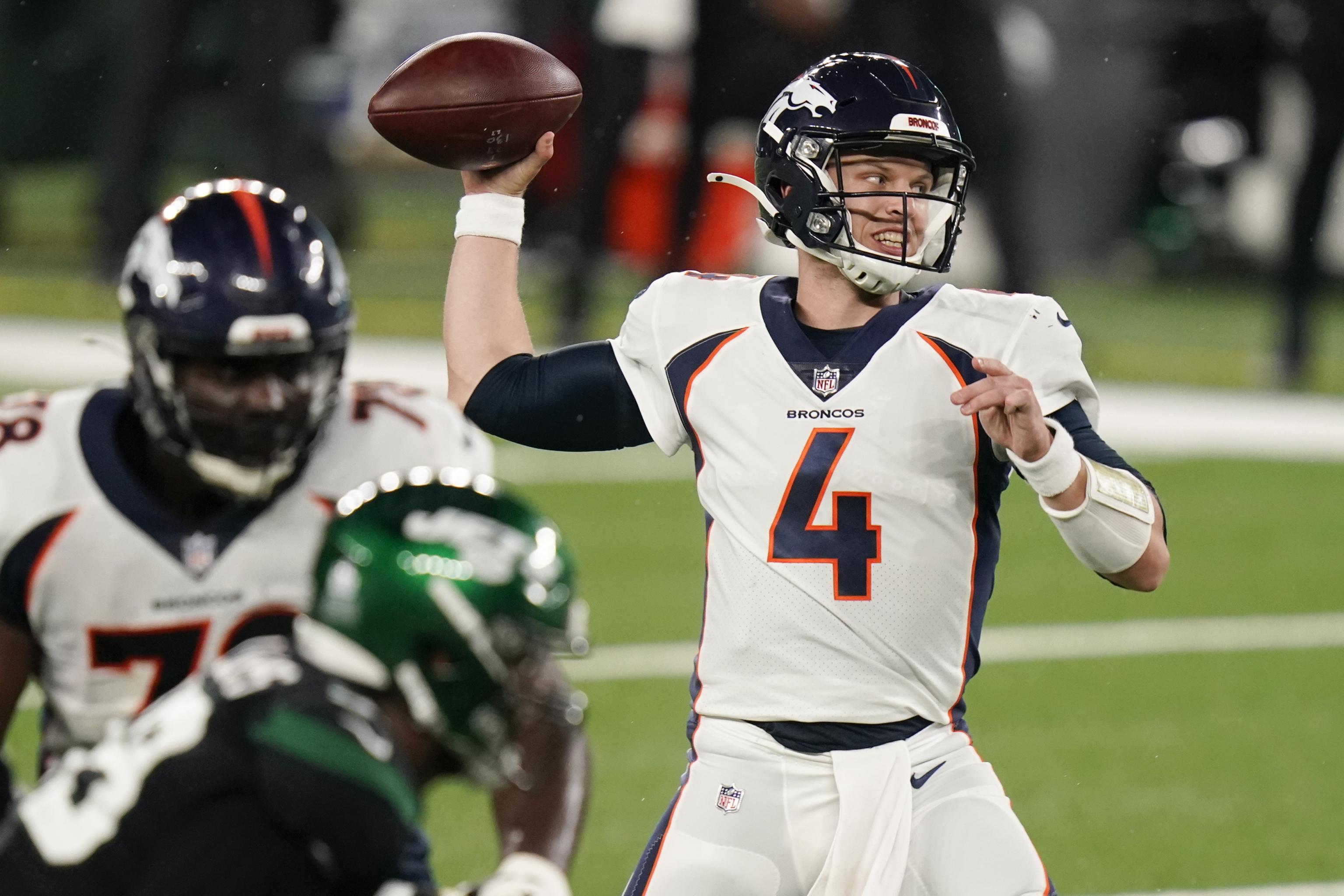 Broncos top winless Jets 37-28 for first victory of season