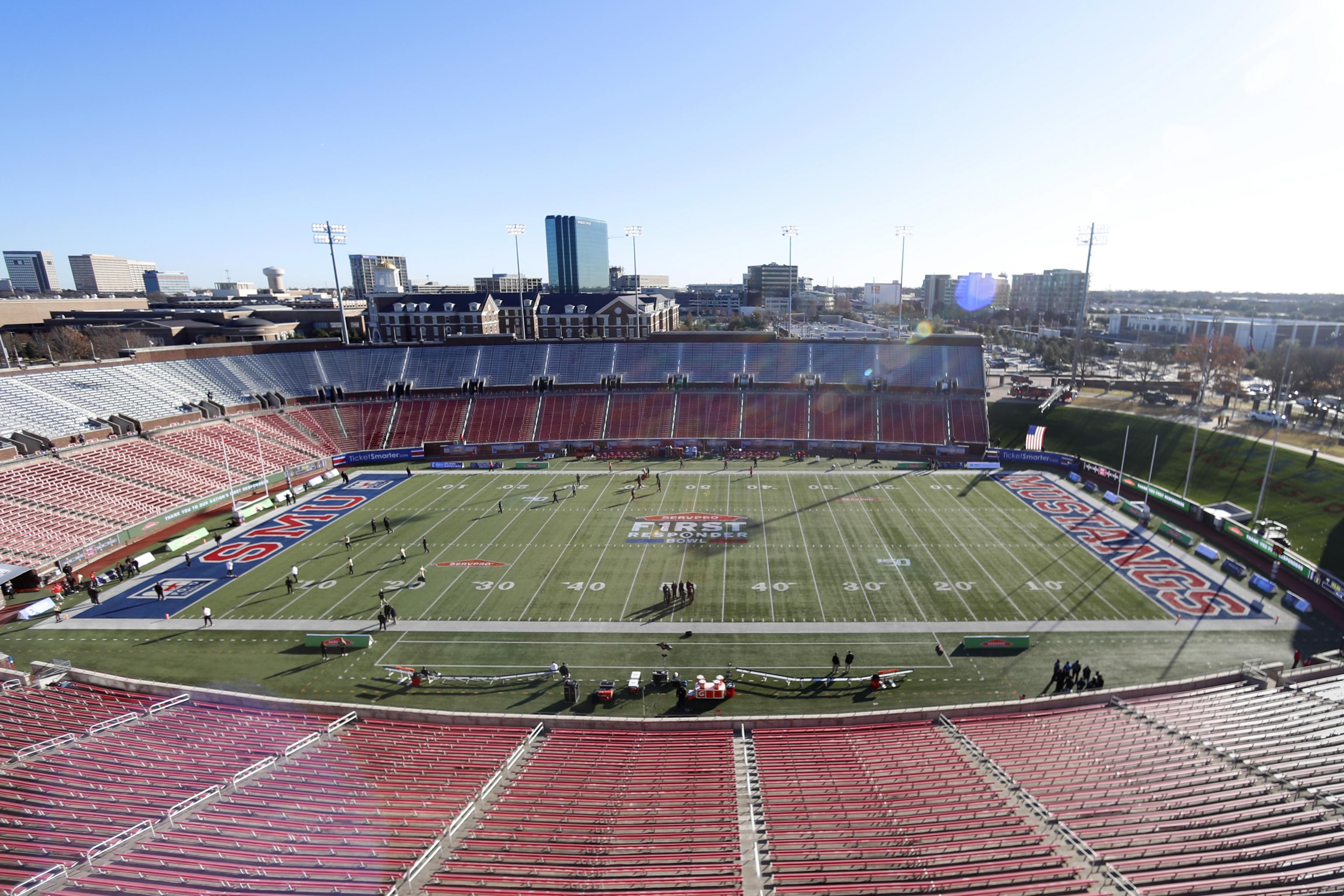 smu football stadium living room