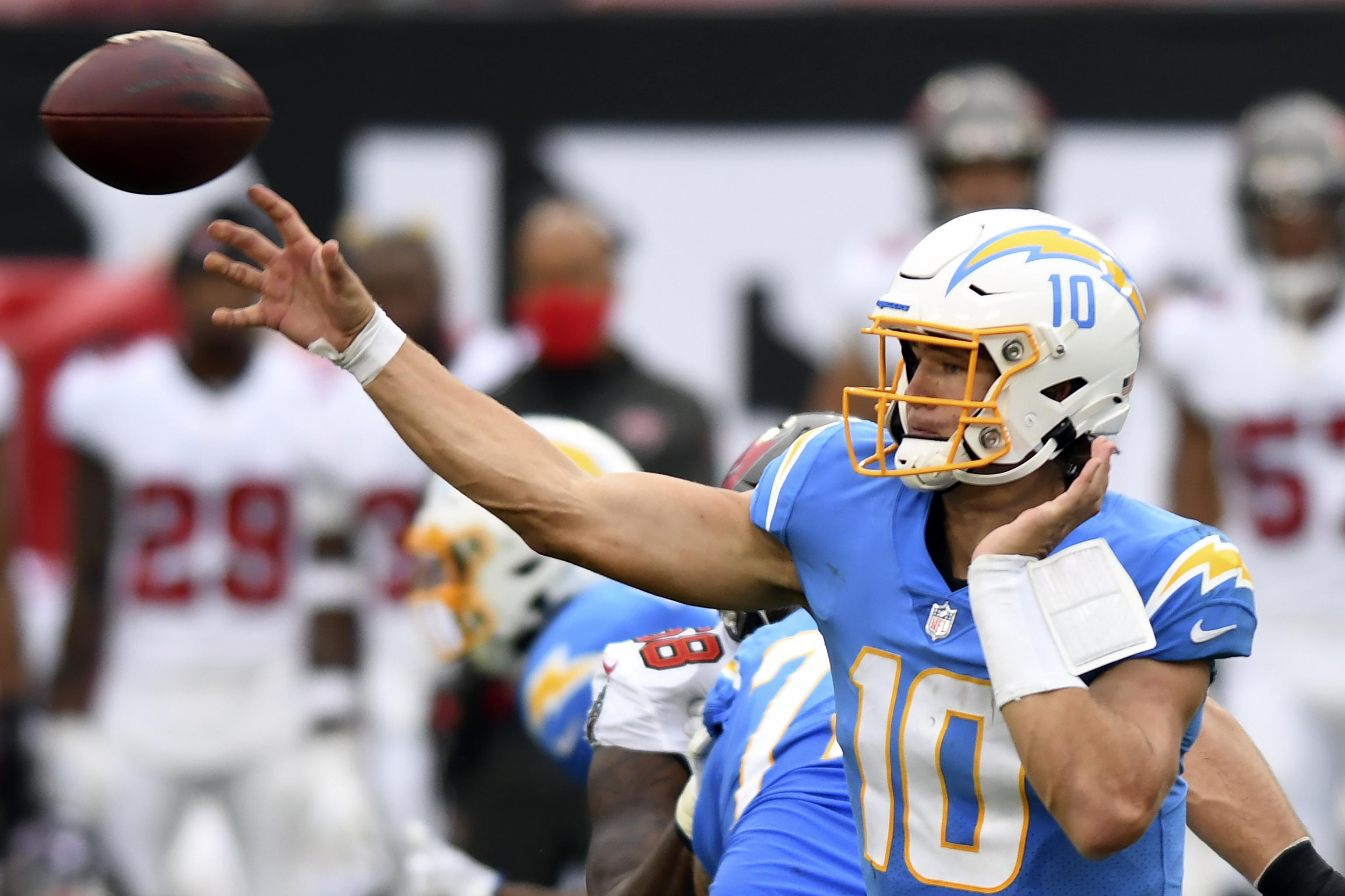 Chargers serious about sticking with Tyrod Taylor when healthy despite  Justin Herbert's surprising production 