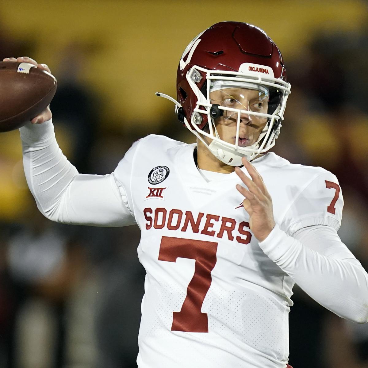 Oklahoma QB Spencer Rattler Briefly Benched vs. Texas for Tanner Mordecai | Bleacher Report ...