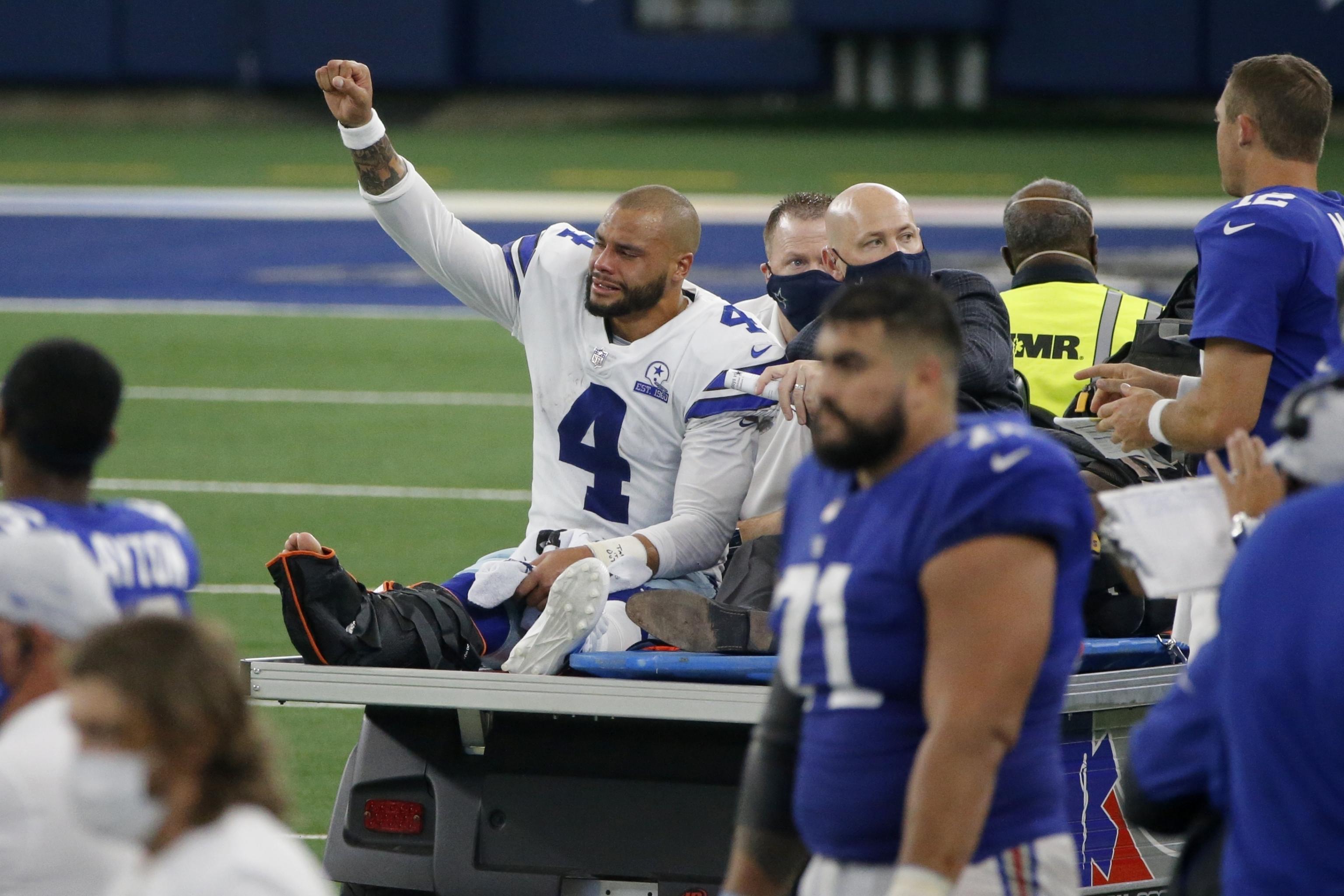 Cowboys' Dak Prescott looks for 'small victories' in ankle rehab