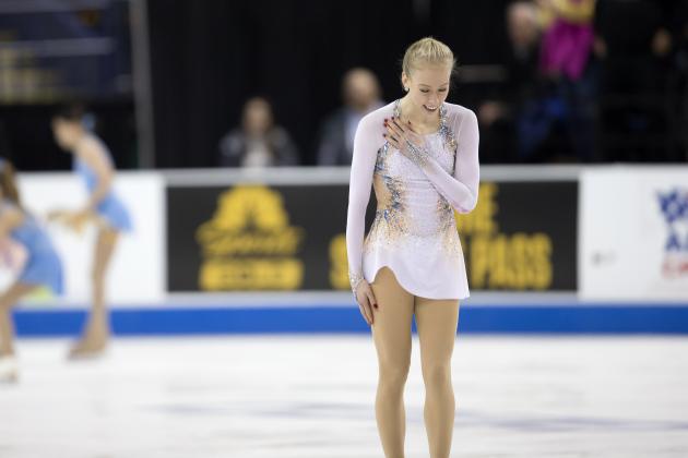 Bradie Tennell performs her senior ladies free skate program at the U.S. Figure Skating Championships, Friday, Jan. 24, 2020, in Greensboro, N.C. (AP Photo/Lynn Hey)