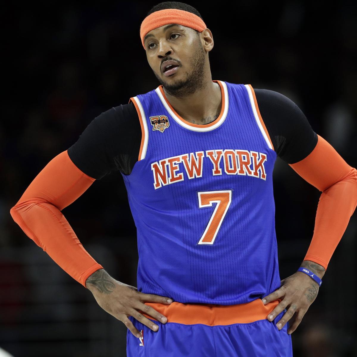 Carmelo Anthony Rumors: Knicks Planning to Pursue Veteran Without Chris Paul | Bleacher Report | Latest News, Videos and Highlights