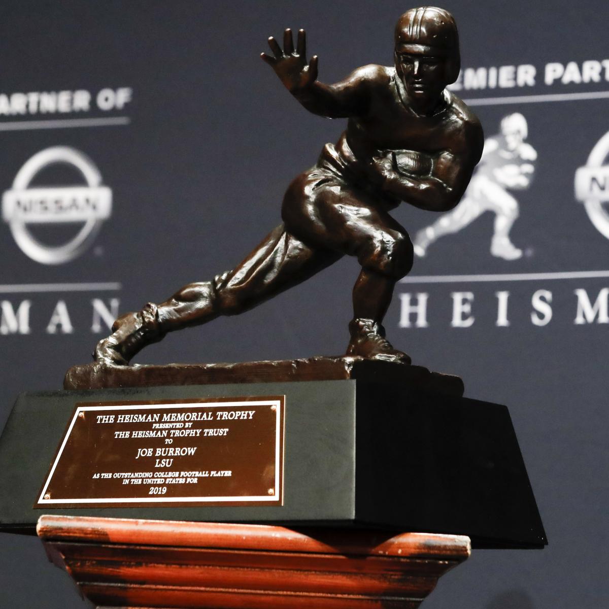 2020 Heisman Trophy Ceremony to Be Held Virtually on Jan. 5 Amid COVID