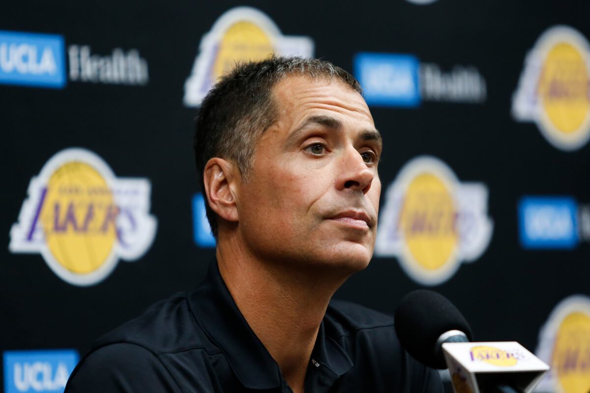 Lakers News Rob Pelinka Discusses Dennis Schroder Trade Kyle Kuzma 
