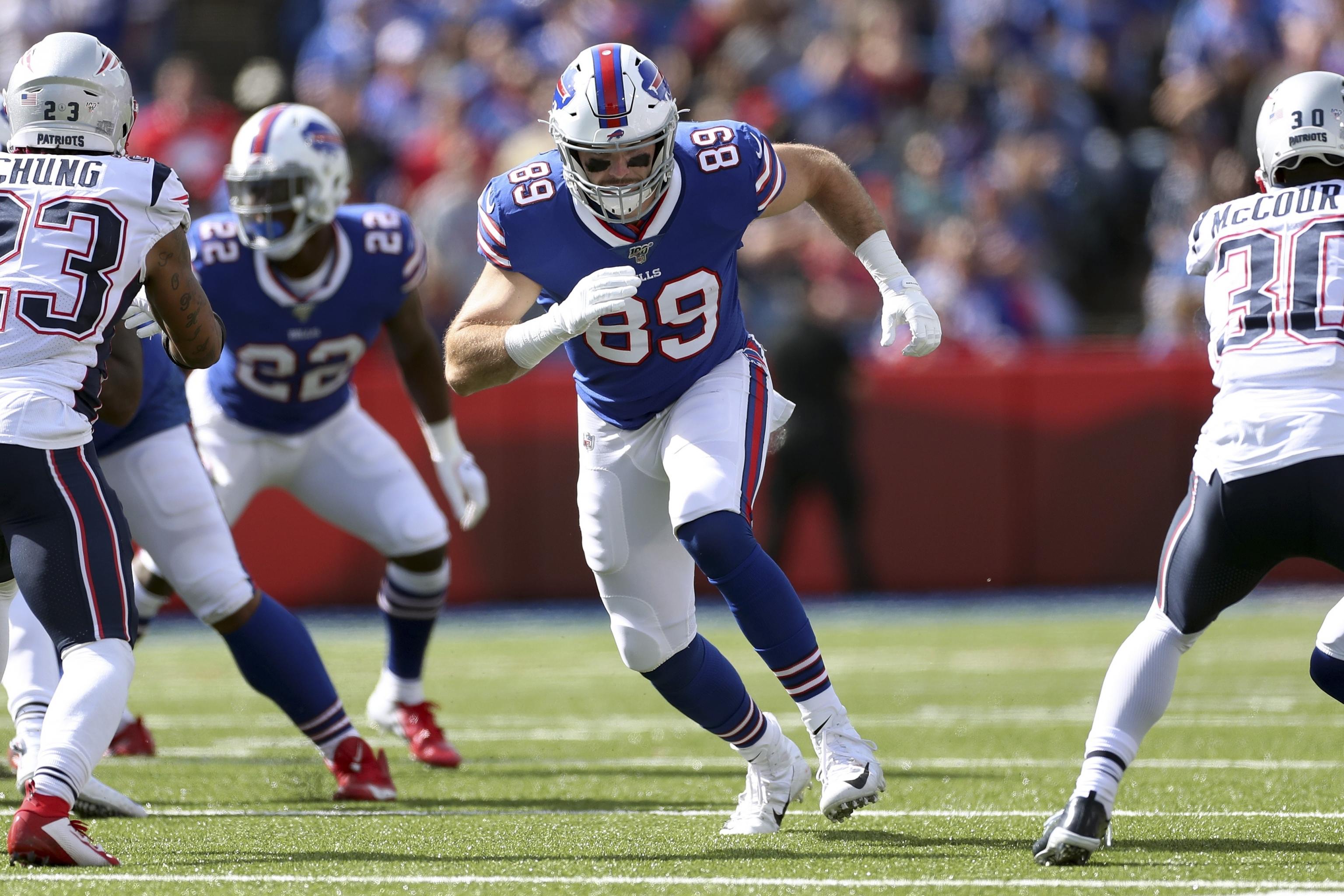 Buffalo Bills tight end Tommy Sweeney (89) plays during an NFL