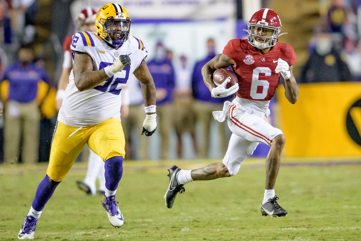 Alabama's DeVonta Smith Predicted Big Game vs. LSU in Jerry Jeudy