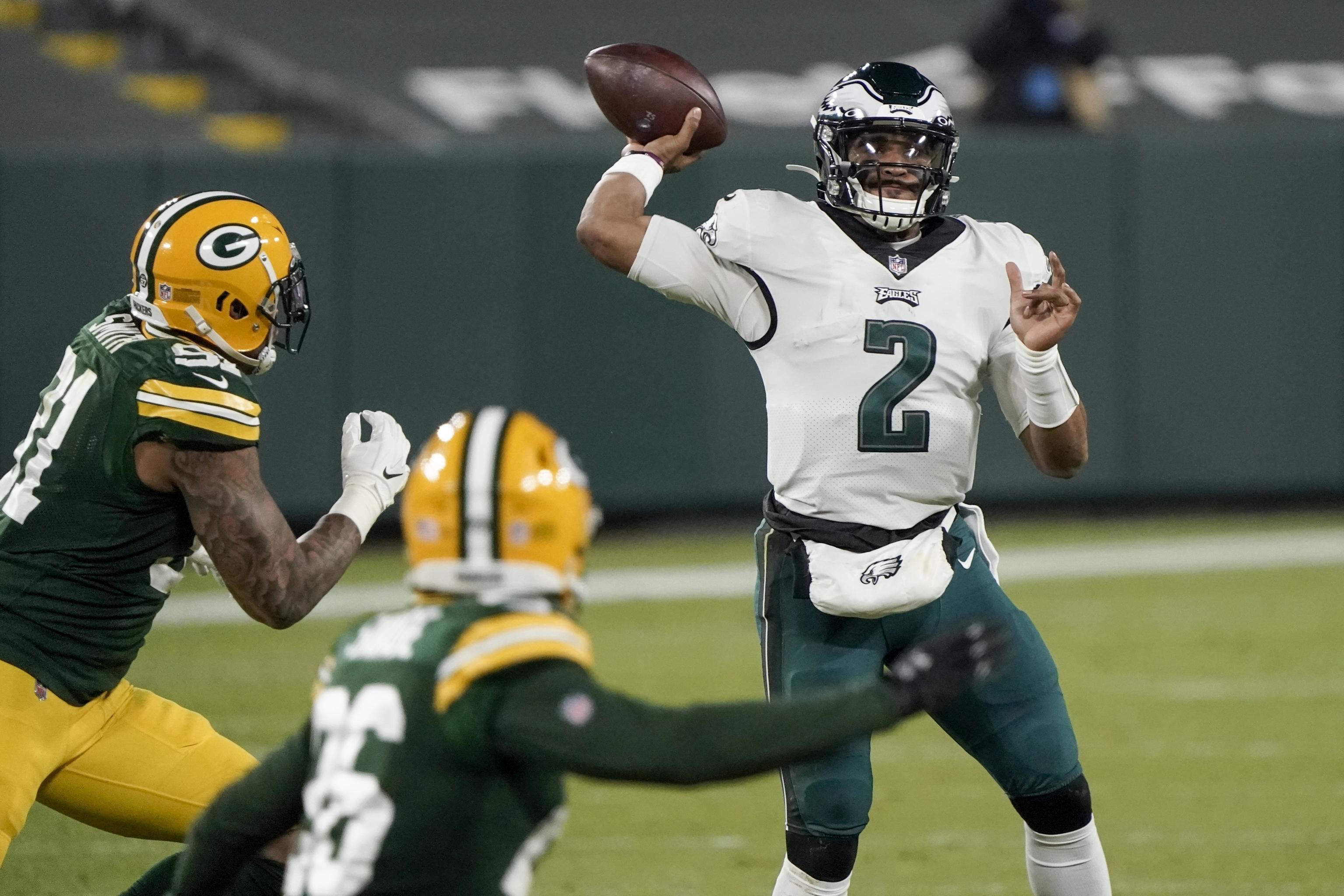 Philadelphia Eagles turn to Jalen Hurts for a 'spark' in loss to Green Bay  Packers 