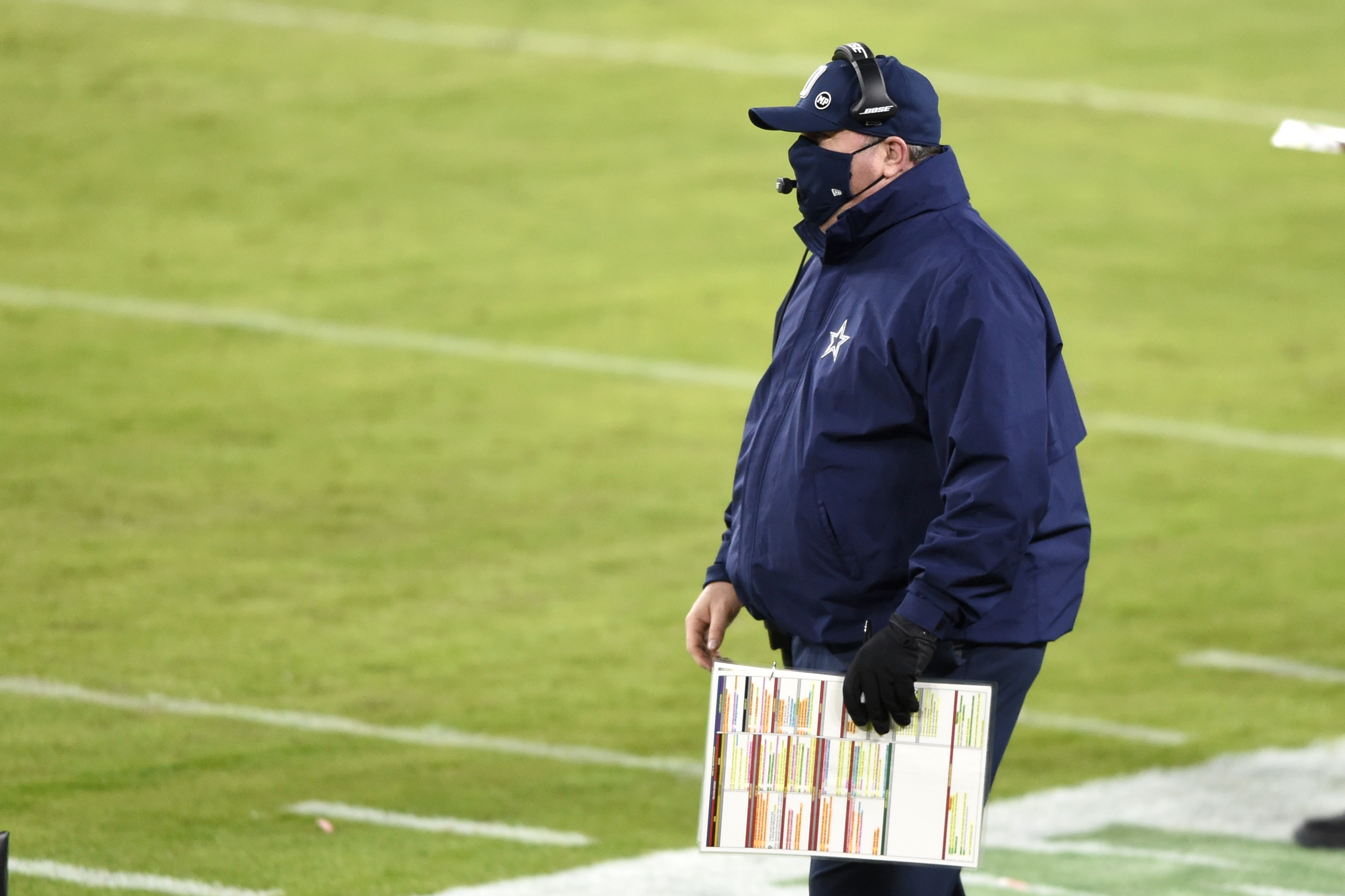 Cowboys' Mike McCarthy won't risk fine for not wearing mask