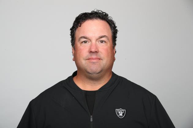 This is a 2019 photo of coach Paul Guenther of the Oakland Raiders NFL football team. This image reflects the Oakland Raiders active roster as of Saturday, Sept. 7, 2019 when this image was taken. (AP Photo)