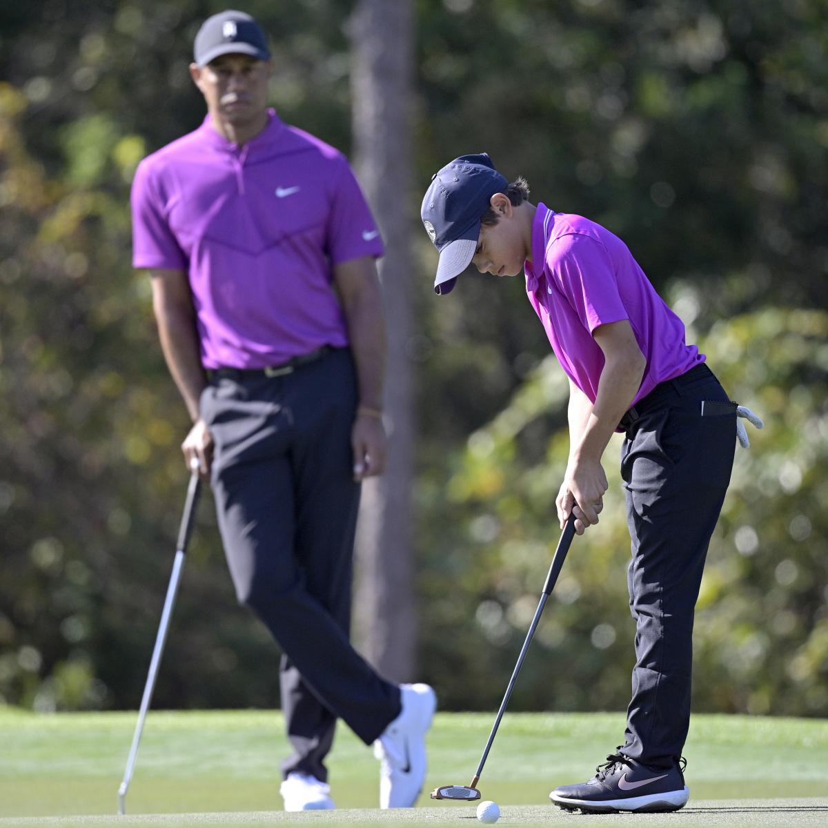 Tiger Woods Son Charlie Shoot 10 Under In Opening Round Of Pnc Championship Bleacher Report Latest News Videos And Highlights