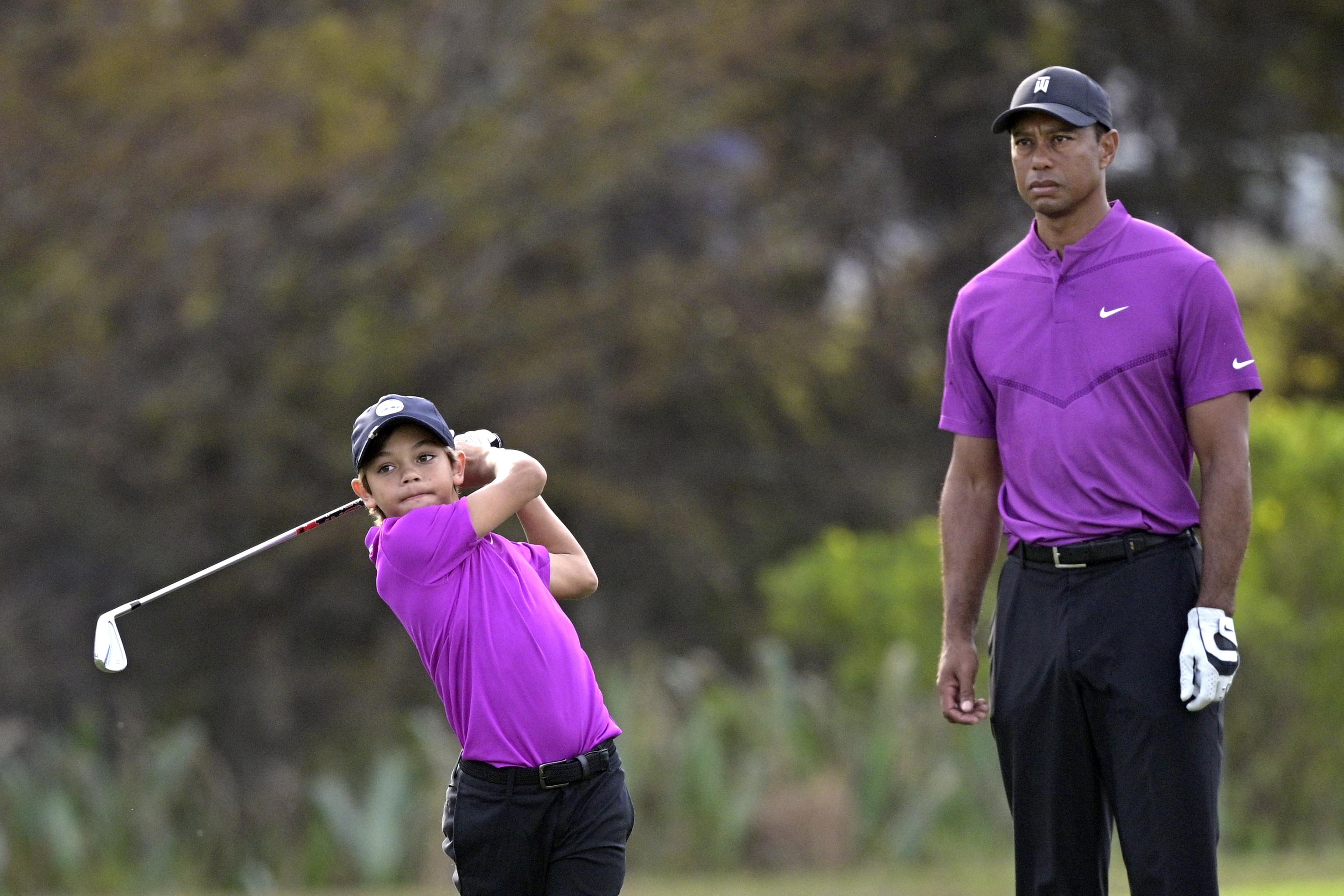 Tiger Woods Talks Son Charlie's Strong Opening Round at PNC Championship